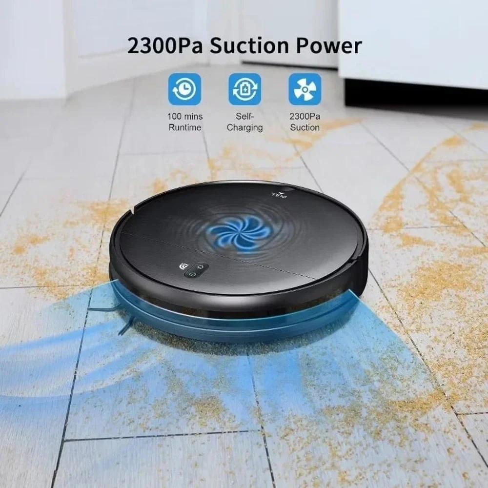 BR151 Robot Vacuum and Mop, Vacuum Cleaner for home